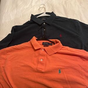 Two Polo Ralph Lauren short sleeves,  size XL in good condition.  Package deal.